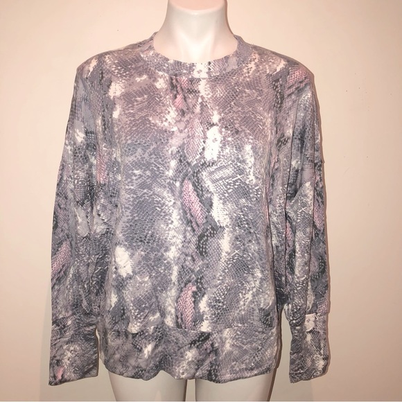 BB Dakota by Steve Madden Full Scale Snake Print Pullover, M NWT - Picture 2 of 6
